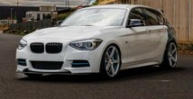 スポーティ全開♪ BMW カーボン ルック フロントバンパー リップ スポイラー F20 116i 120i M135i Mスポーツ 1シリーズ 前期_画像2