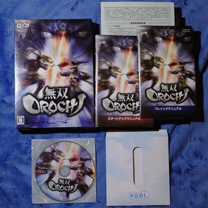 【美品】無双 OROCHI ゲームソフト Windows XP Vista DVD-ROM CERO B 12才以上対象 コーエー koei