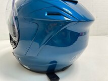 【★32-5323】■中古■SHOEI J-FORCE4 ジェットヘルメット　ラグナブルー Mサイズ　ショーエイ（7226）_画像6