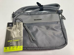 【★99-05-9089】■未使用品■TRAVELON トラベロン セーフティアディソンショルダーバッグ グレー 灰色 Anti-Theft ADDISON 43493-520