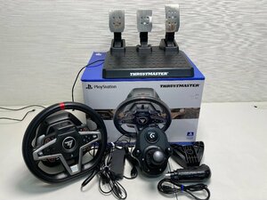 【★35-2402】■ジャンク■THRUSTMASTER ハンドルコントローラー T-248-PS Logicool ロジクール ドライビングフォース シフター セット（44