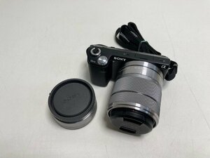 【★03-1612】■ジャンク■SONY α NEX-5N デジタルカメラ レンズ2個付属 SEL1855 SEL16F28 ミラーレス一眼レフ デジカメ（5085）