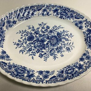 【★99-04-4642】■中古■Ridgway IRONSTONE staffordshire ENGLAND プレート オーバルプレート 6枚セットの画像2