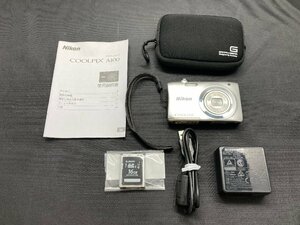 【★10-4312】■中古■ Nikon ニコン COOLPIX A100 コンパクト デジタルカメラ デジカメ SDHCカード(16GB)付（8406）