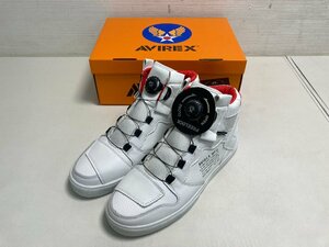 【★35-2492】■未使用■AVIREX DICTATOR MC AV2278-01 WHITE/RED 27CM（5441）