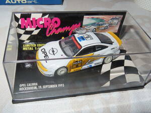 レターパック可 マイクロチャンプス 1/64 オペル カリブラ レースカー DTM 1993#6 PMA ミニチャンプス OPEL CALIBRA