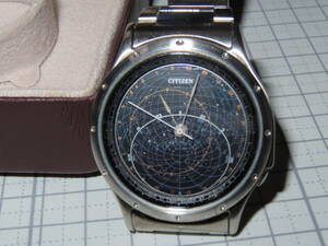 ネコポス可 CITIZEN/シチズン 4380-432592 コスモサイン QZ 黒文字盤 メンズ腕時計 