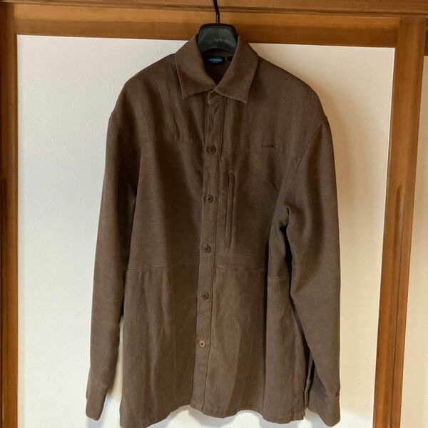 KAVU コーデｭロイ長袖シャツ 茶 size M