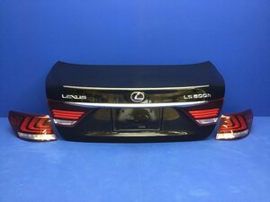 Lexus UVF45 LS600 後期 Fスポーツ Genuine トランク Tail lampleftrightset Black カラーNO:212　　　　　　　　　　　　2303189　奥　城