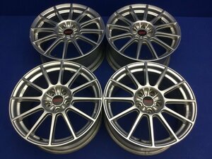 スバル Sti 純正 ENKEI製 18×8.5J+53 PCD114.3 ハブ径56 5穴 4本　　　　　　　　　　　　2401160　　2F8-1　石