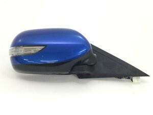  Subaru GRB Impreza original right side mirror blue color NO:02C 2300496 2J4-3.