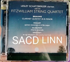 SACD LINN クインテット　fitzwilliam lesley schatzberger ブラームス　モーツァルト　室内楽　Mozart　Brahms　glazunov sweeney リン