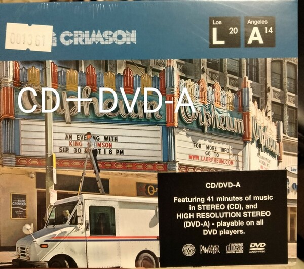 キングクリムゾン　king crimson live at orpheum ライブ　ライヴ　プログレッシブロック　dvd-a dvdオーディオ