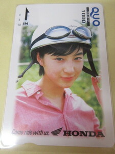 [ Hirosue Ryouko HONDA QUO card 1000 иен талон не использовался ]QUO