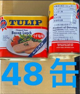 チューリップ　ベーコンランチ　ポーク　48缶