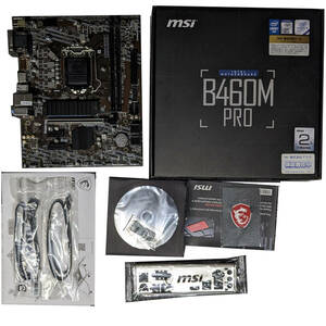 【ほぼ未使用】MSI B460M PRO [インテル10、11世代用 LGA1200]