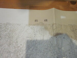 古地図　前橋　　5万分の1 地形図　　◆　昭和58年　◆　群馬県　