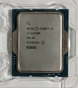 INTEL CORE i7-12700F BOX(CPUクーラーは未使用)