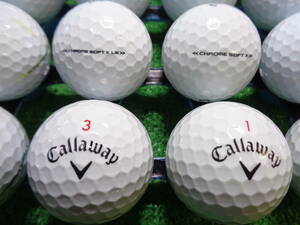 [MCW545] 【マジック】 B級 キャロウェイ クロムソフト エックス.エルエス混合 22年 Callaway 20球 ロストボール【中古】