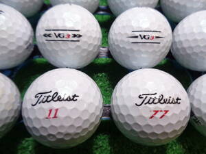 [TL685] タイトリスト ブイジースリー 20.22年混合 Titleist VG3 20球 ロストボール【中古】