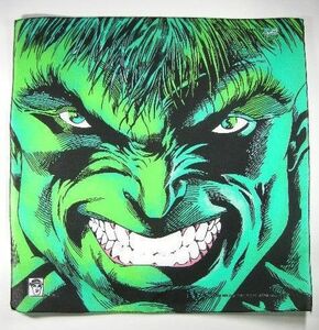 90S MARVEL COMICS ハルク デッドストック バンダナ Made In USA Hulk ビンテージ