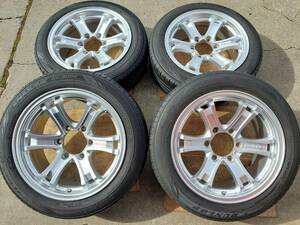 ハイエースに ウェッズ キーラーフォース 7.5J-17インチ ET25 139.7-6H エナセーブEC300+ 195/60R17 2021年製 ハイエース レジアス