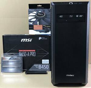 win11/Ryzen5 2600/ブルーレイDVD/RX570/メモリ 16GB/M.2SSD 256GB/HDD 1TB+1TB/ 動作確認済の自作ゲーミングPC。一応ジャンク扱い品です。