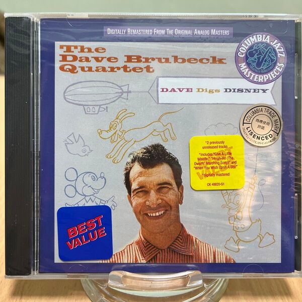 未開封 輸入盤 デイヴブルーベック DAVE BRUBECK DAVE DIGS DISNEY