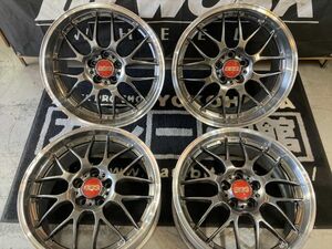 ◆状態良好!! BBS RS-GT (RS918/RS919) 19×8.5J+38/10J+40 114.3/5H DB-SLD ホイールのみ!! クラウン/マークX/セルシオ/IS-F/IS/RC他