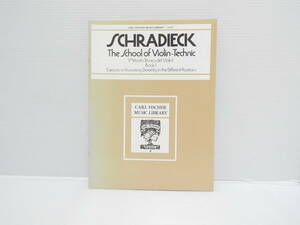 【送料無料】★楽譜★シュラディーク　SCHRADIEK★The School of Violin－Technic★【匿名配送】★①