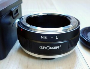 K&F KF-NFLマウントアダプター ニコンFマウントレンズ→Lマウントカメラ 定価4,500円 Nikon F lens for Leica Panasonic Sigma Camera