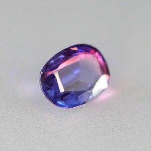 ★希少★ 美しい天然バイカラーサファイアルース(ブルー/ピンク)0.538ct ソーティング付き★レアカラー★