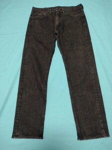 LEVI'S 505 ブラックデニム W34 L32 (USED)