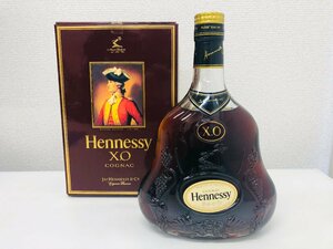 【M55】【送料無料】Hennessy XO ヘネシー XO 金キャップ クリアボトル 700ml 箱付 ブランデー 古酒 洋酒
