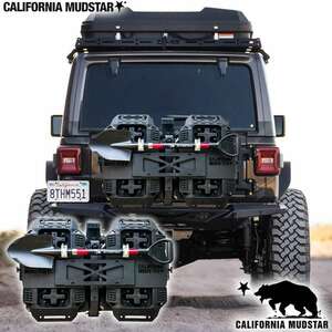  California mud Star Wrangler JK/JL | tail gate system jeli can / recovery - truck / spade attaching 