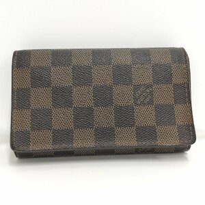 ●ルイヴィトン LOUIS VUITTON ポルトモネビエ トレゾール ダミエ ２つ折り財布 N61730 [Jコレ] 576M/dd