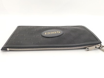 【中古】GUCCI オフザグリッド クラッチバッグ キャンバス ブラック 625598_画像6