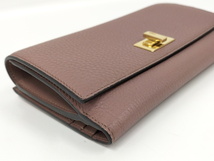 【中古】FENDI 3つ折り 長財布 ピーカブー レザー ピンクベージュ 8M0437_画像5