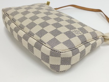 【中古】LOUIS VUITTON ポシェット アクセソワール アクセサリー ポーチ ダミエ アズール N41207_画像3