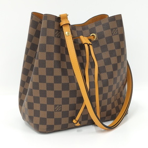 【中古】LOUIS VUITTON ネオノエ ショルダーバッグ 巾着 ダミエ エベヌ N40213