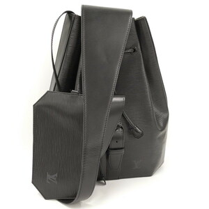 【中古】LOUIS VUITTON サック アド ショルダーバッグ エピ ノワール M80153