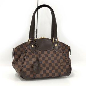 【中古】LOUIS VUITTON ヴェローナ PM トートバック ダミエ エベヌ N41117