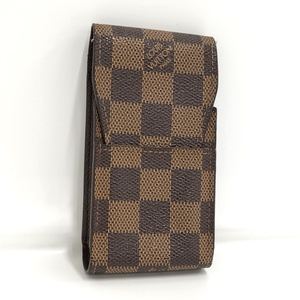 【中古】LOUIS VUITTON エテュイ シガレット タバコケース ダミエ エベヌ N63024