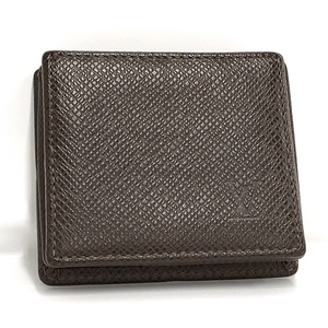 【中古】LOUIS VUITTON ポルトモネボワット コインケース タイガ グリズリ M30388