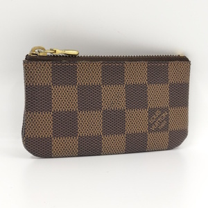 【中古】LOUIS VUITTON ポシェット クレ コインケース ダミエ エベヌ N62658