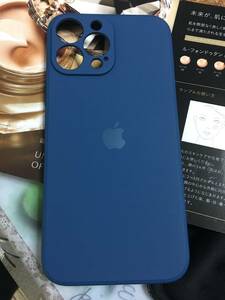 iPhone 13 PRO MAX (6.7 インチ) 対応 ストレートエッジ液体シリコーン ケース ネイビーブルー 2F