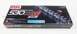 在庫有当日発送 アールケー・ジャパン RKチェーン SV530XXW-130 SILVER シルバー（CC530XXW130）