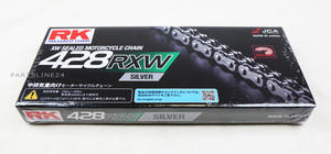 在庫有当日発送 アールケー・ジャパン RKチェーン SV428RXW-140 SILVER シルバー（CC428RXW140）