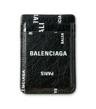 新品未使用　送料無料　確実正規品　バレンシアガ　マグネットカードホルダー BAL PARIS ALLOVER　パスケース　カードケース　定期入れ_画像3