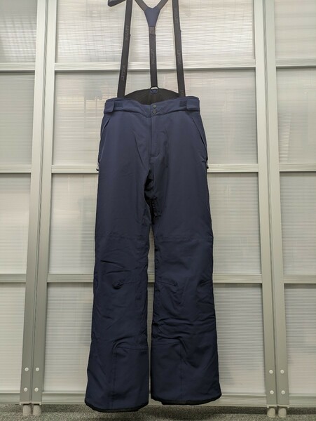 ★美品&即決★ MILLET スノーバシン MIV9220 メンズ L (EU M size) ビブ パンツ ネイビー 中綿 (ミレー SNOWBASIN スキー ウェア PANTS)